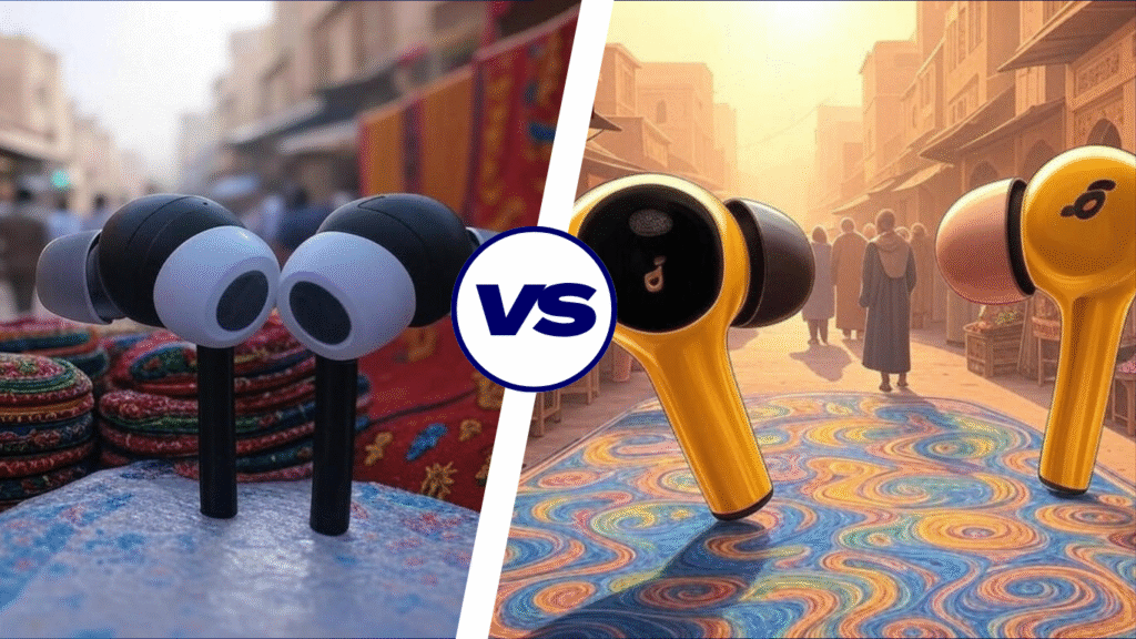 Baseus vs Soundcore earbuds Pakistan 2025 comparison