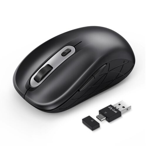 Jelly Comb Wireless Mouse – Slim, Ergonomic, 2.4G USB Receiver, Silent Click