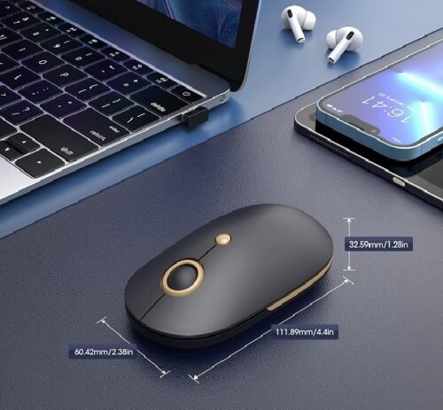 Nãzzhe Wireless Mouse – Dual Connectivity, 1600 DPI, Rechargeable - Image 3