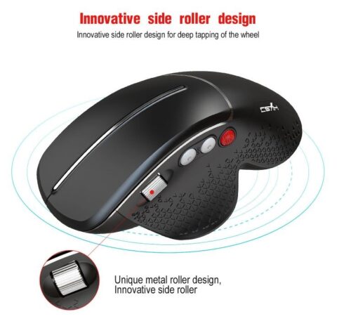 High precision 6-button wireless mouse with palm fit comfort